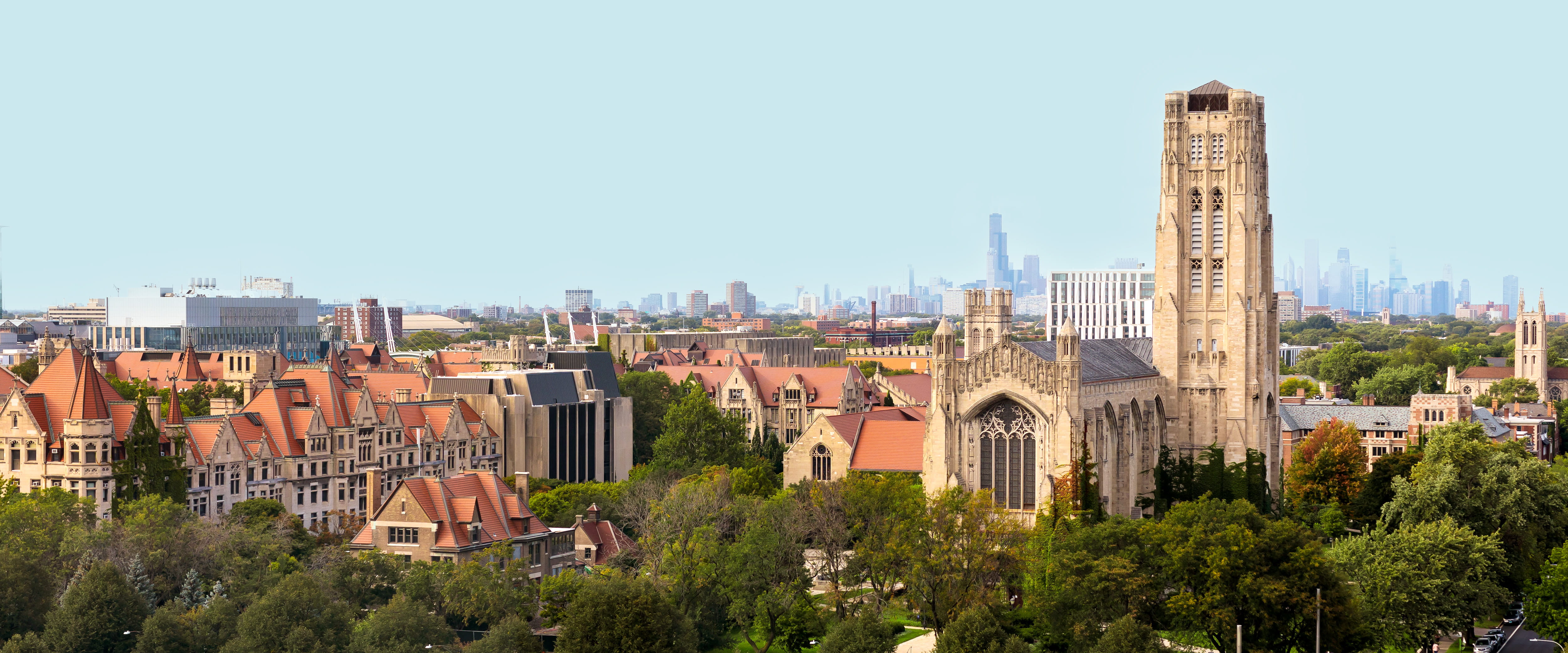 Hyde Park campus aerial photograph.