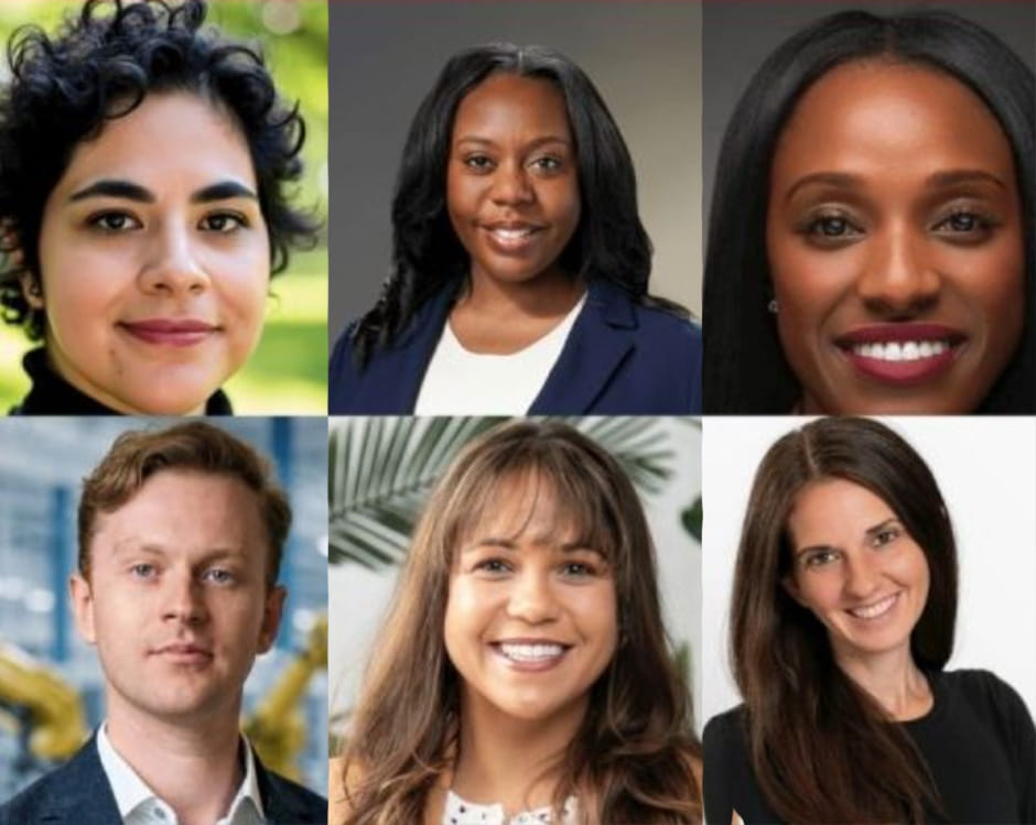 Booth's six Edwardson Civic Scholars.