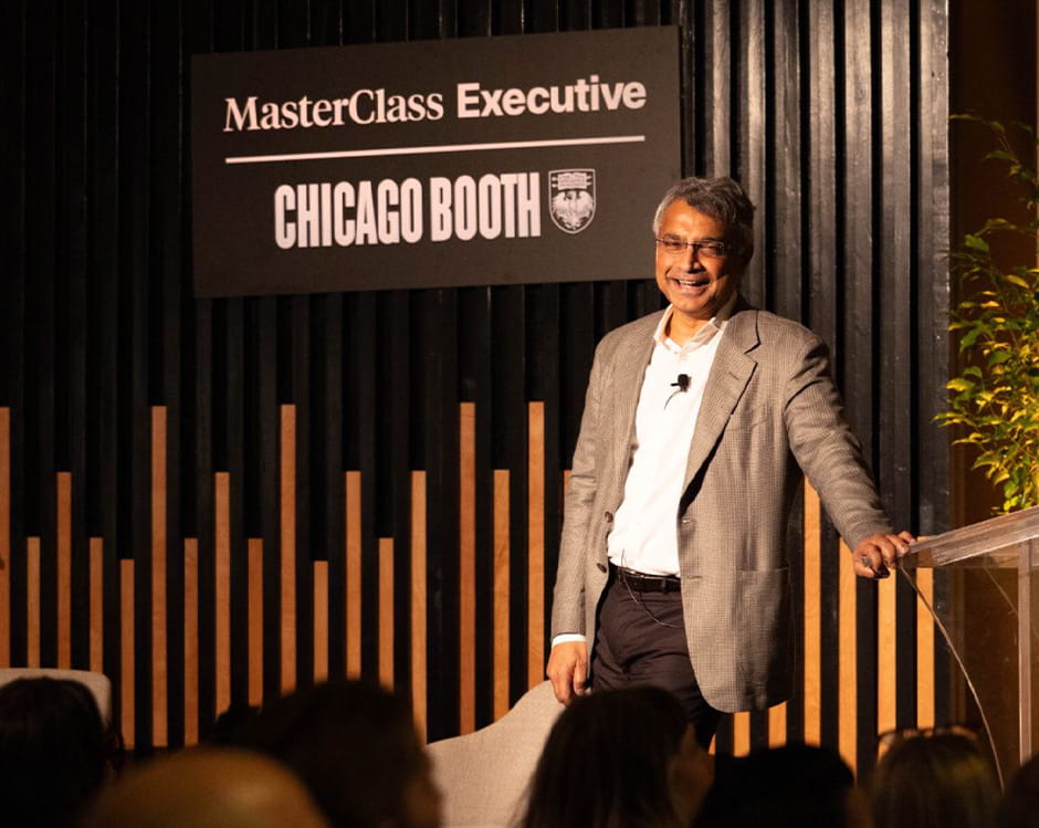 Madhav Rajan at a MasterClass Executive event