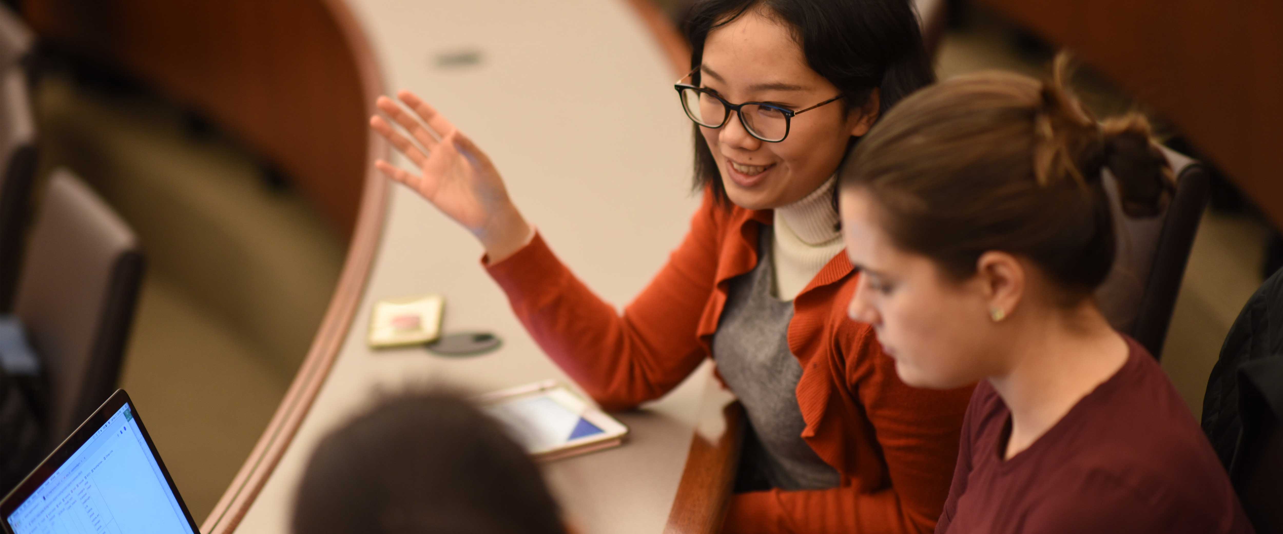 Students in a classroom collaborating