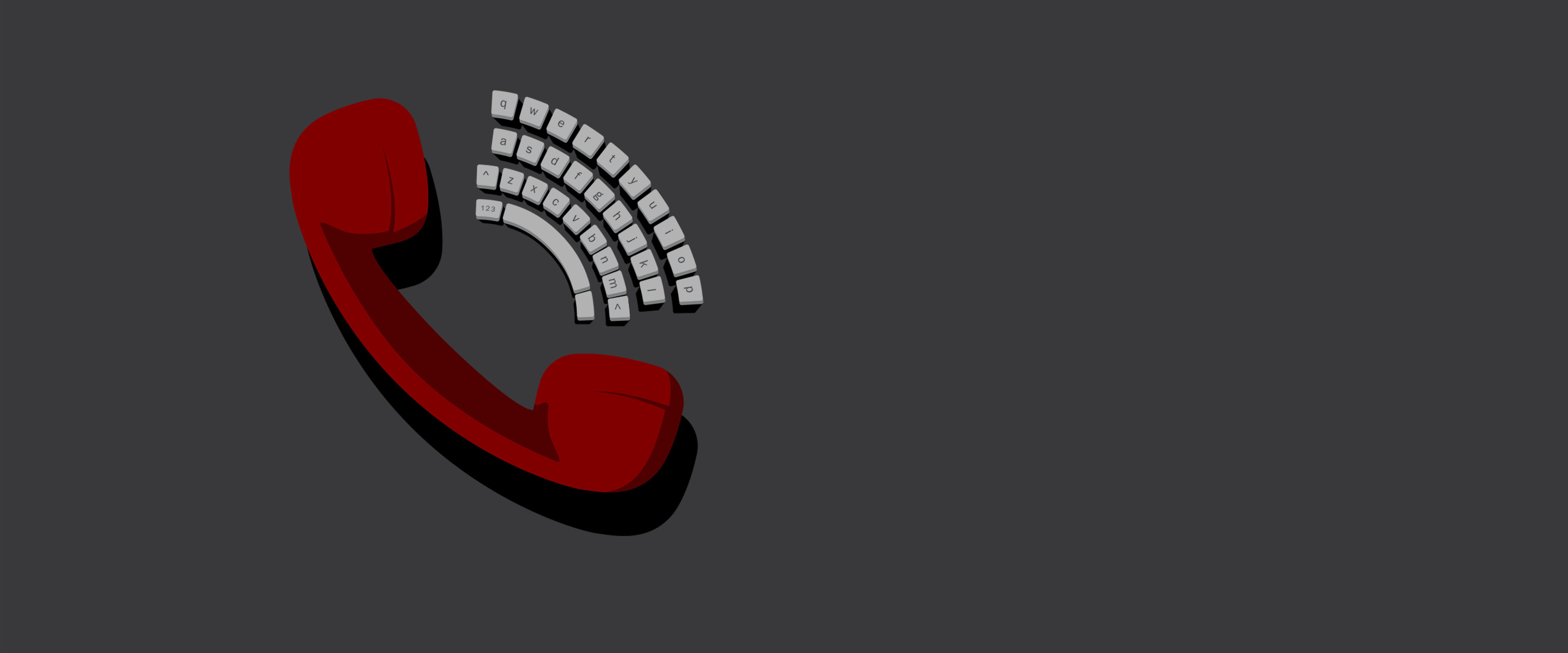 Telephone with a keyboard