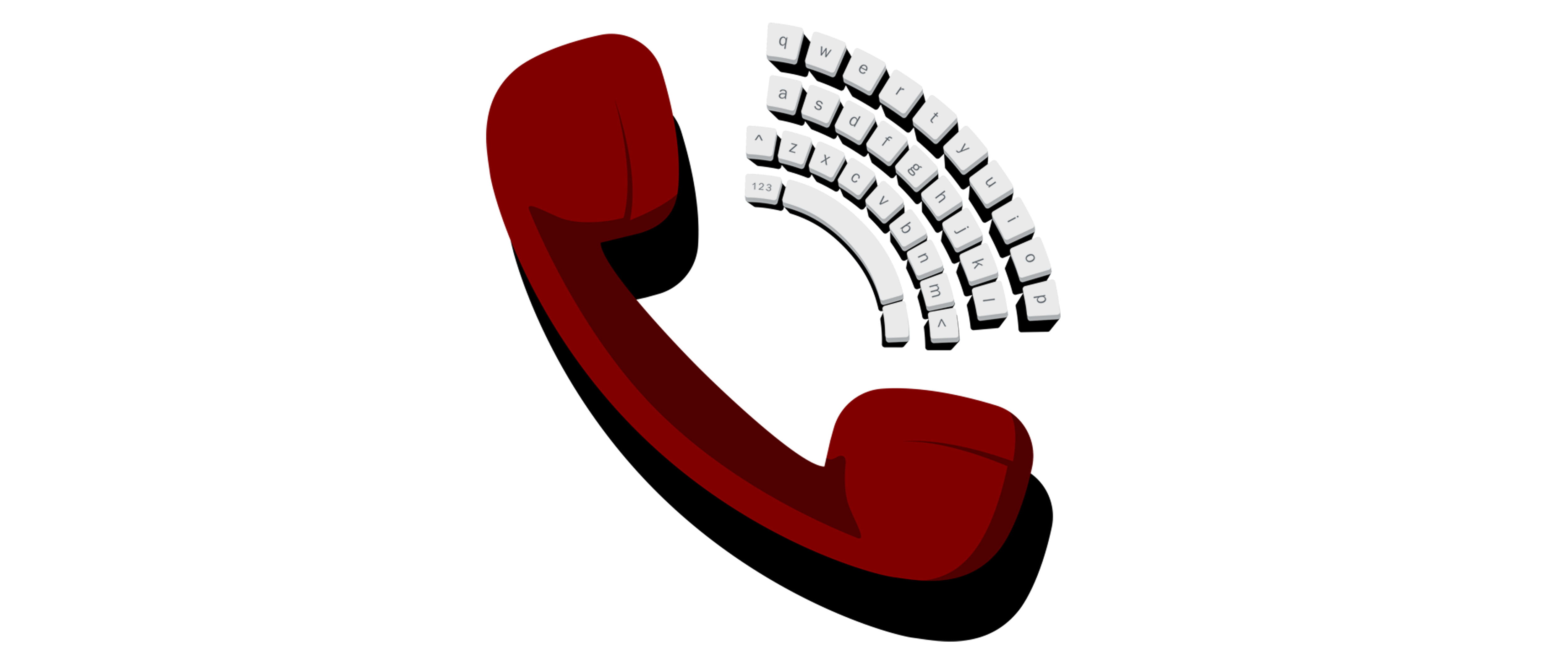 Phone with keyboard audio projecting