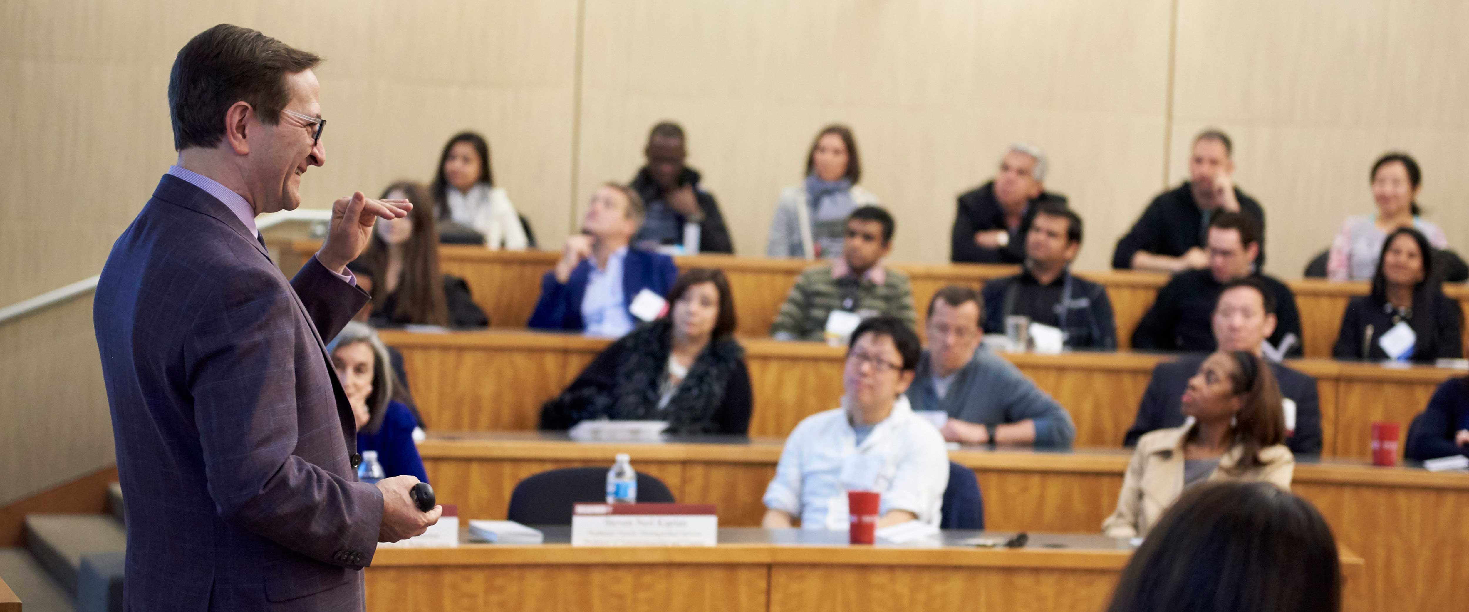 Steve Kaplan teaching in a classroom