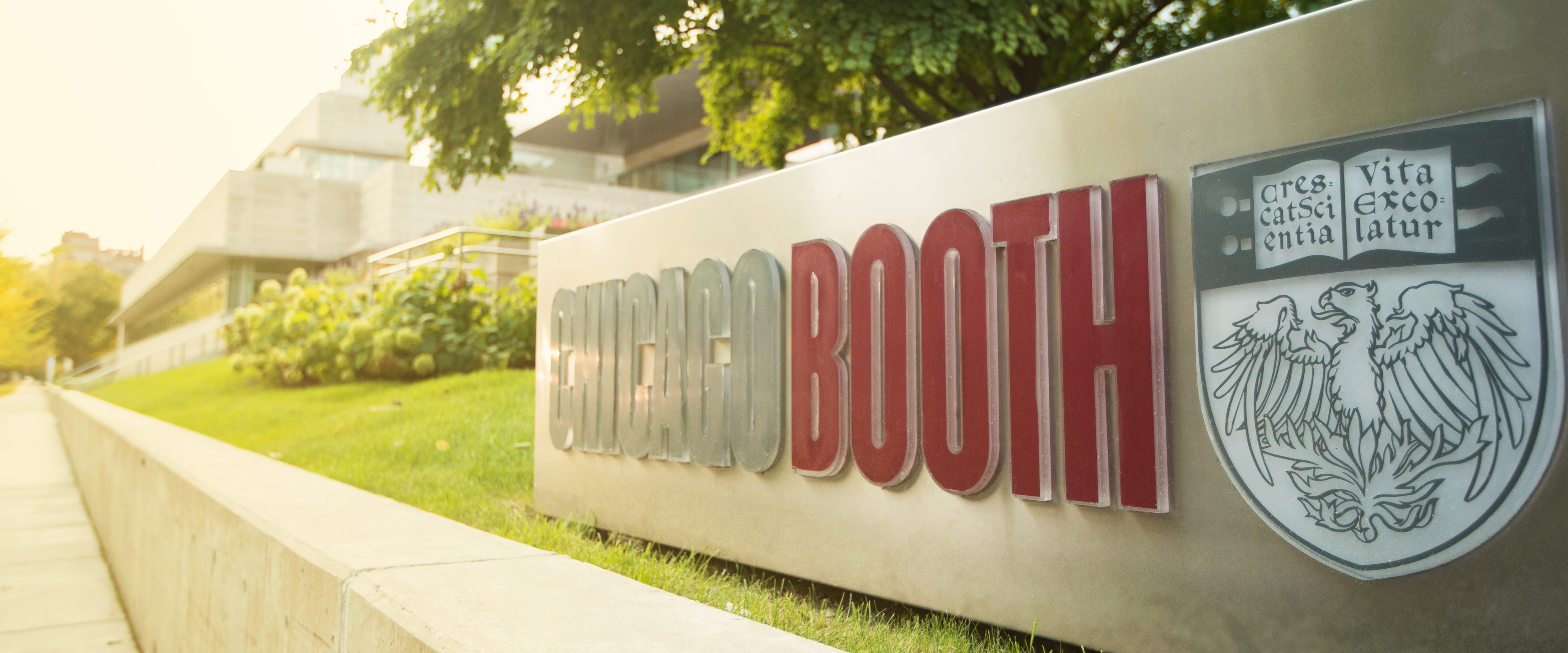Chicago Booth sign