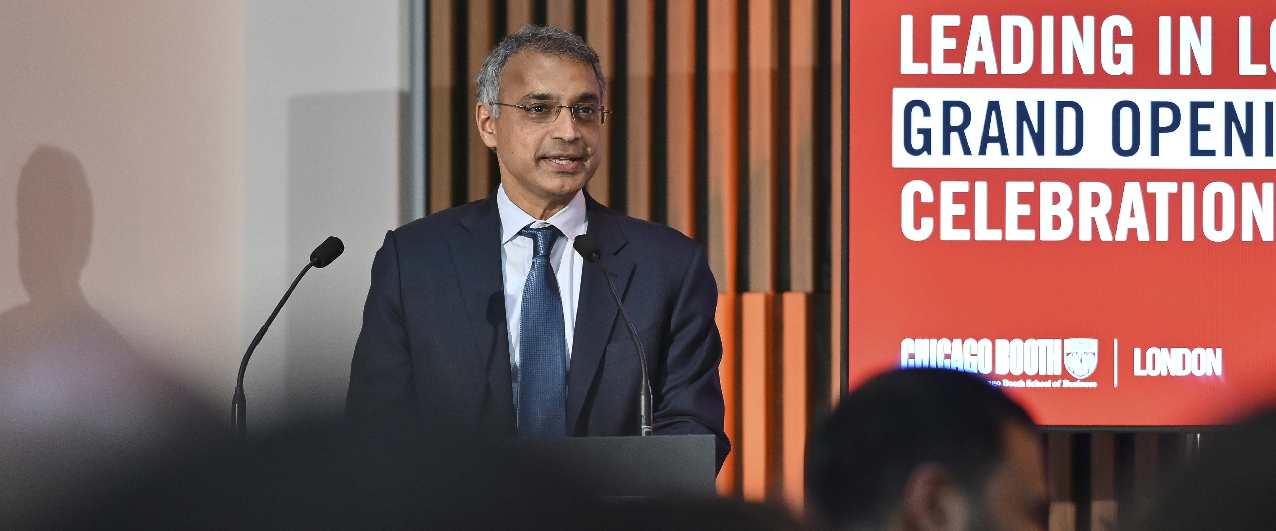 Madhav Rajan speaking