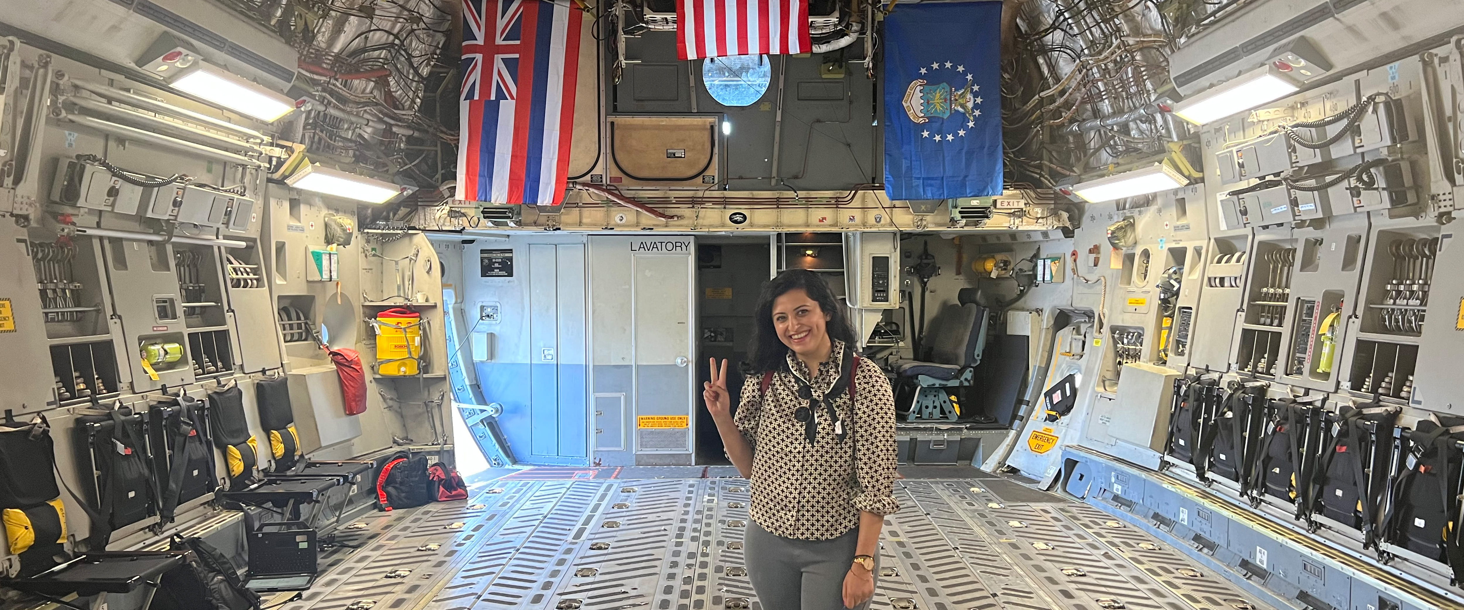 Khushboo Sharma at Air Force Base