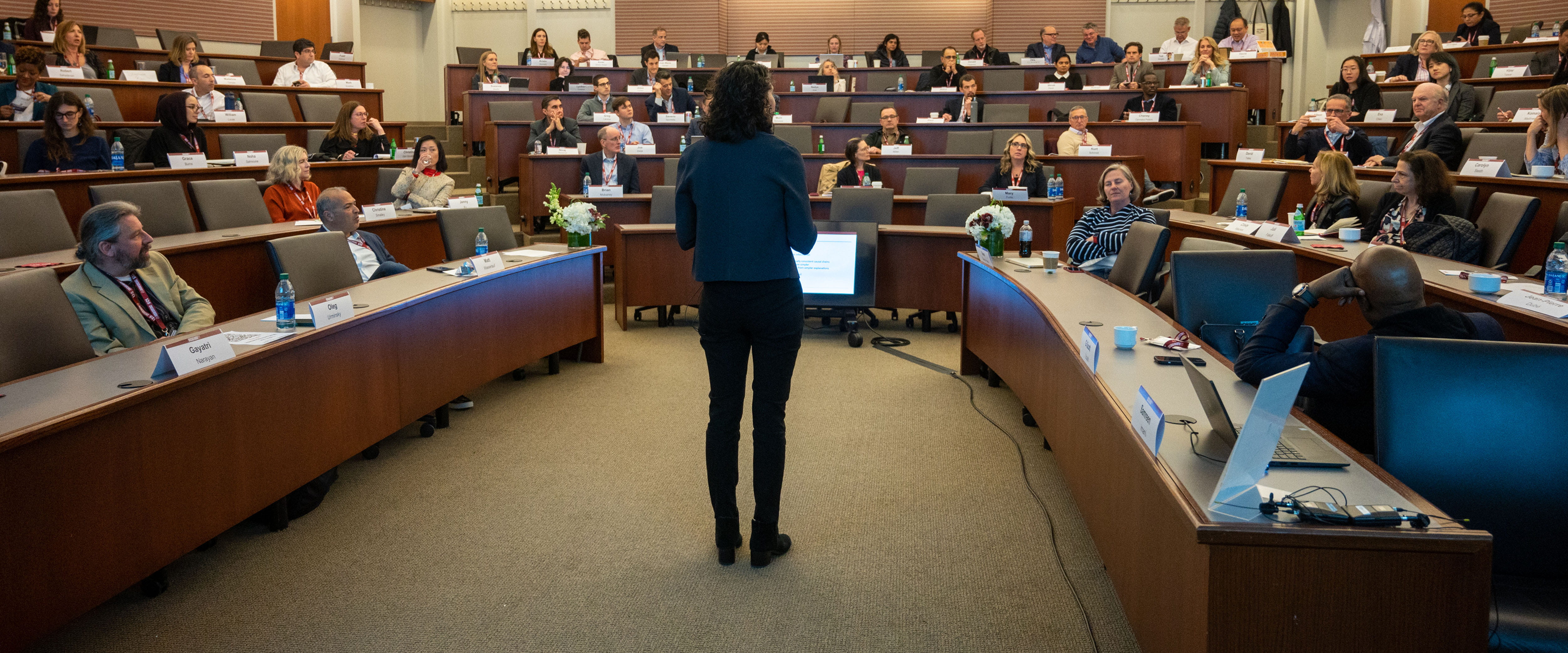 Kilts Center Marketing Summit speaker presenting in front of a classroom