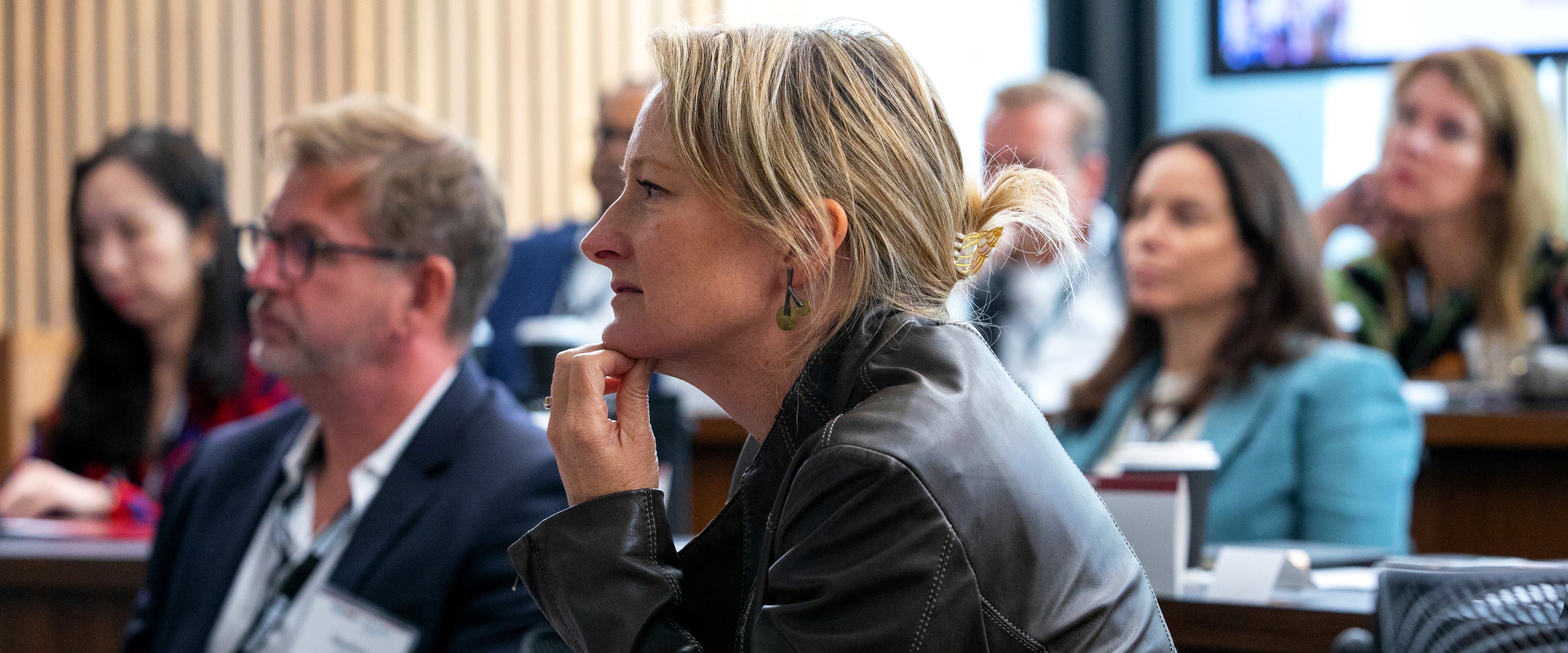 Kilts marketing students in a classroom