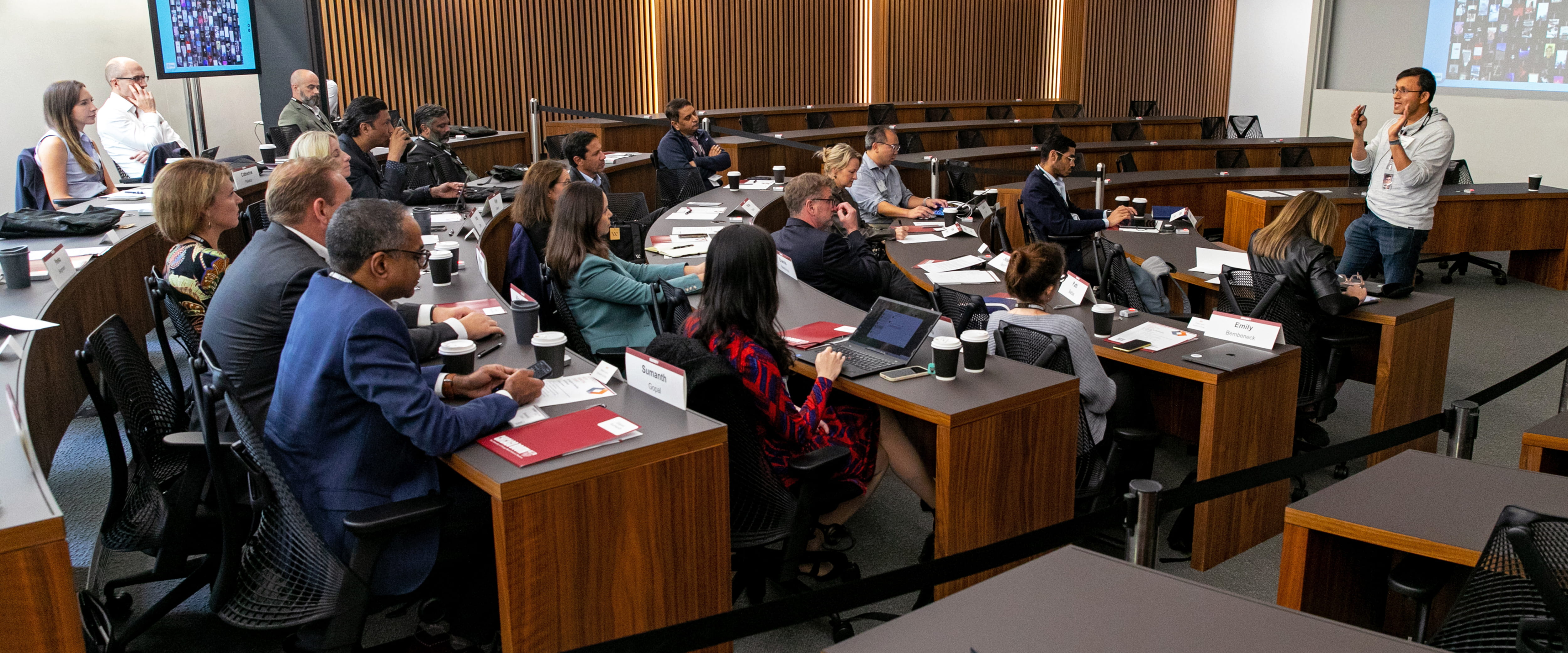 A classroom shot from the Kilts marketing summit in London