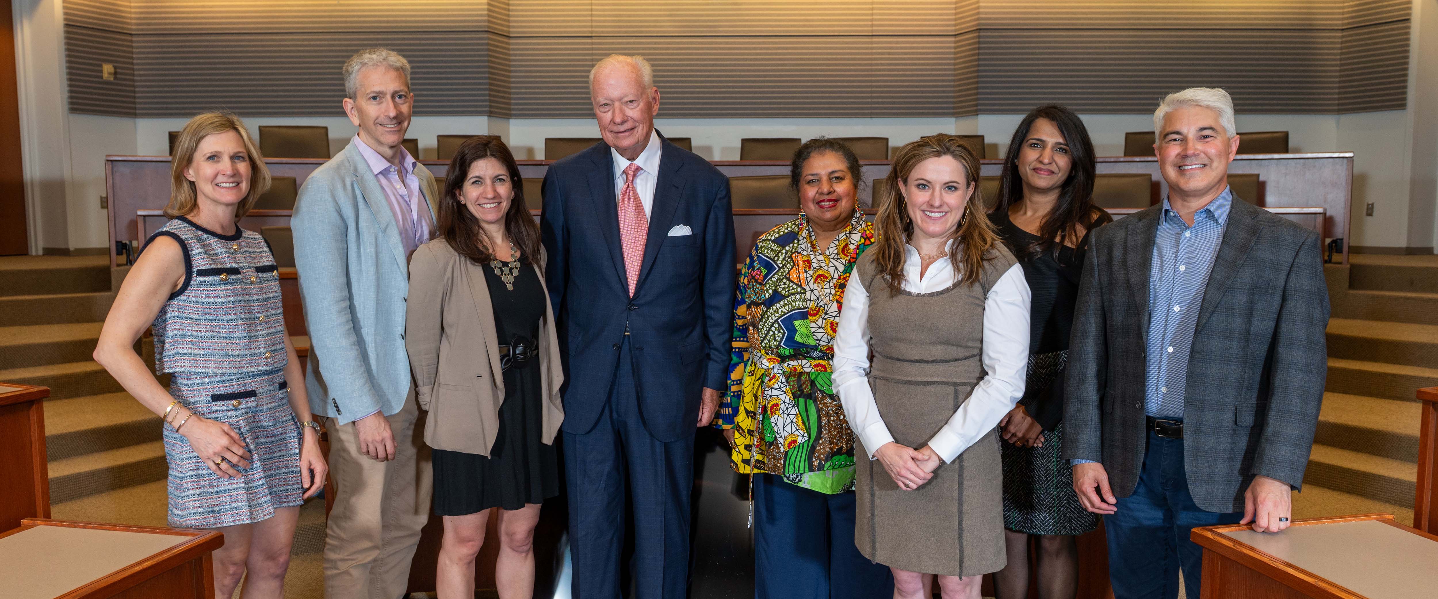 kilts marketing team posing for photo in classroom