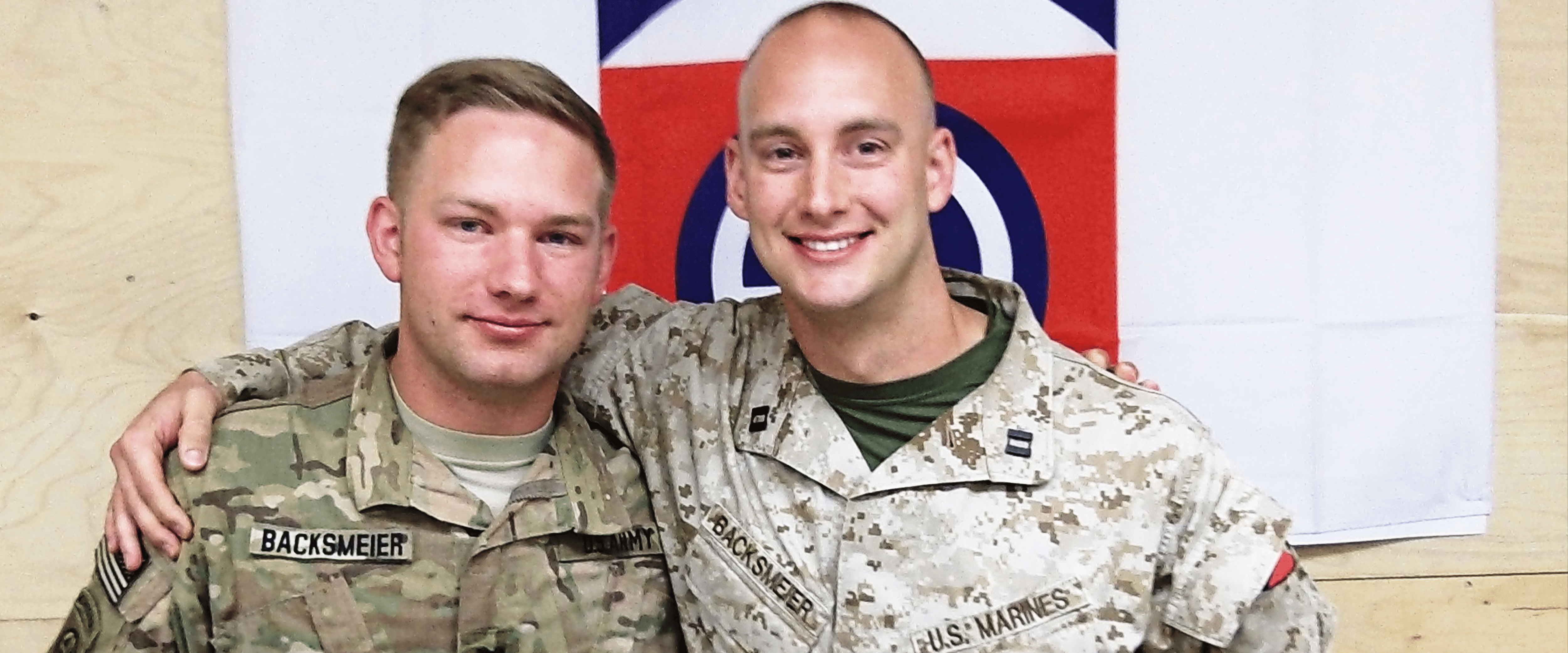 Ben Backsmeier and a fellow Army member.