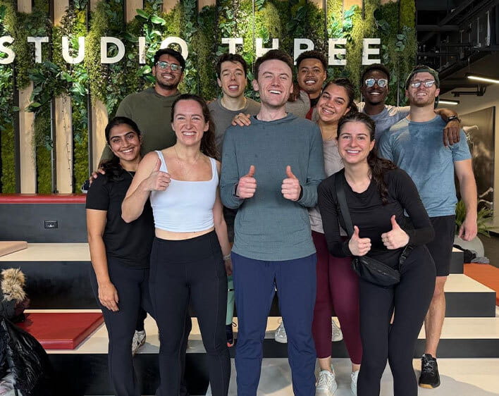 Workout class with cohort