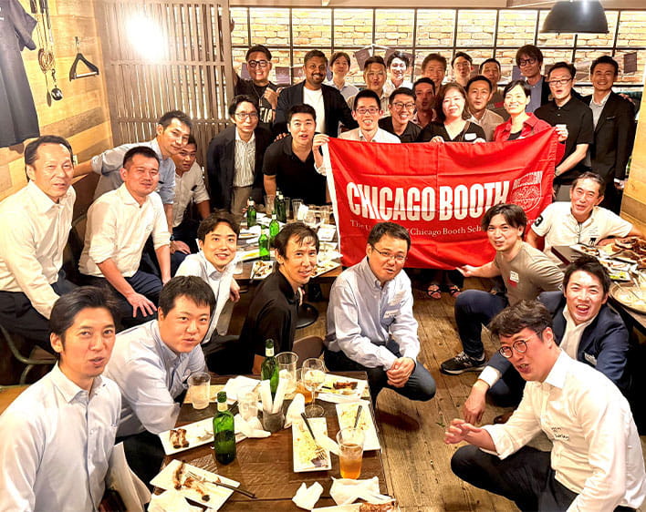 Yutaro Okamoto in group with EMBA and FT Boothies at first group event