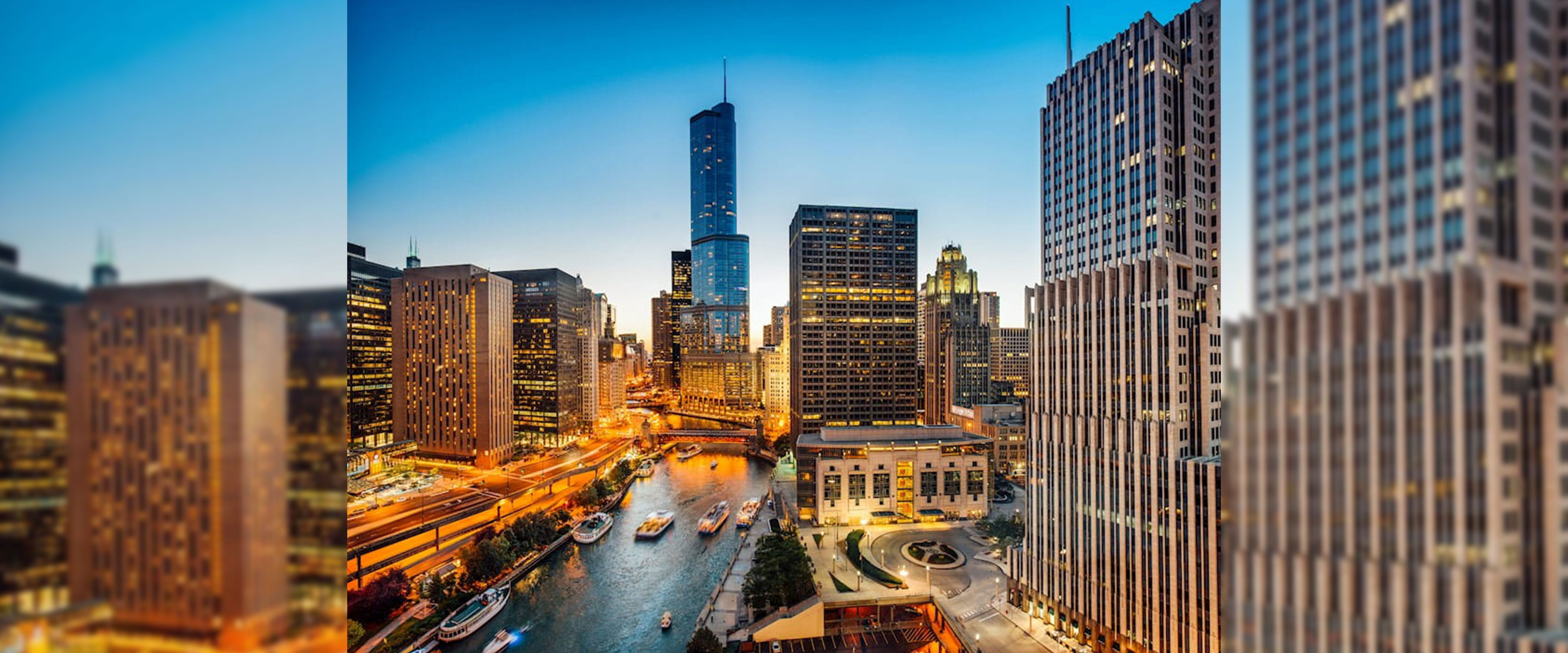 stock image of downtown Chicago