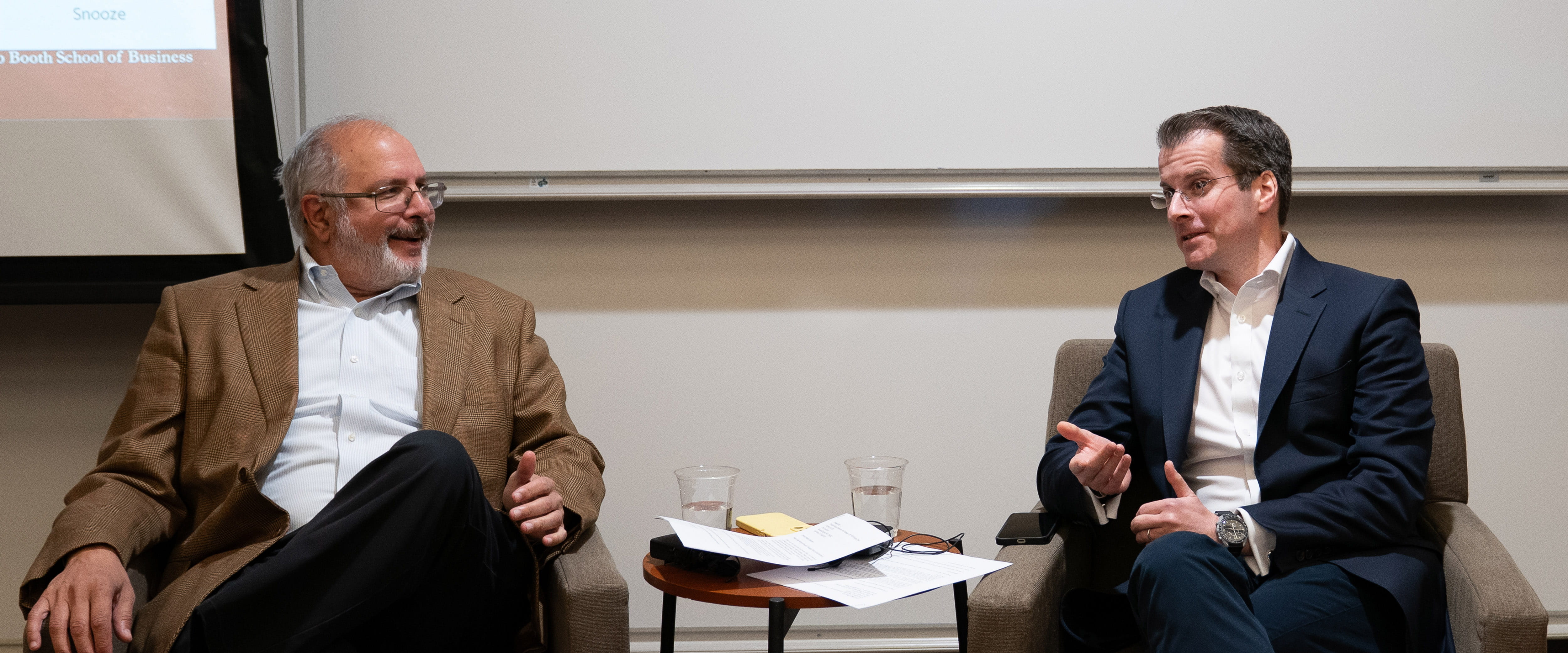 Anil and Christian discussing