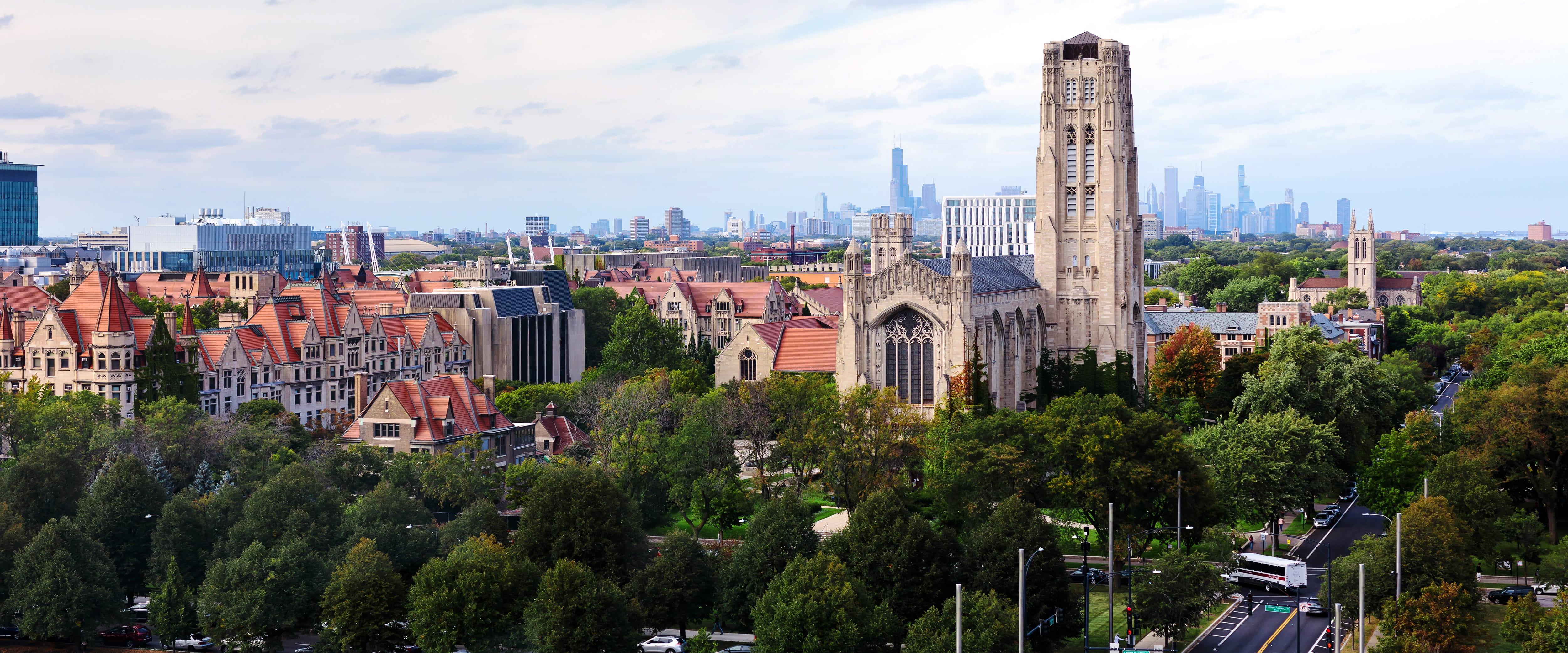 Aerial shot of Hyde Park Campus 
