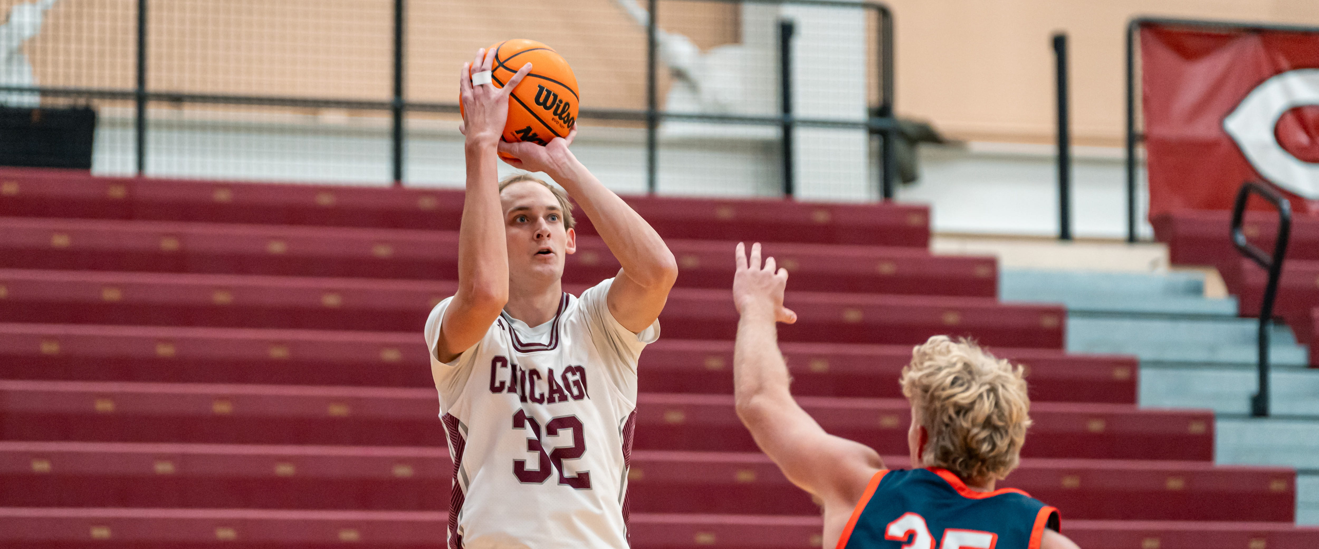 SMP Basketball Player Nick Roper shooting a free throw