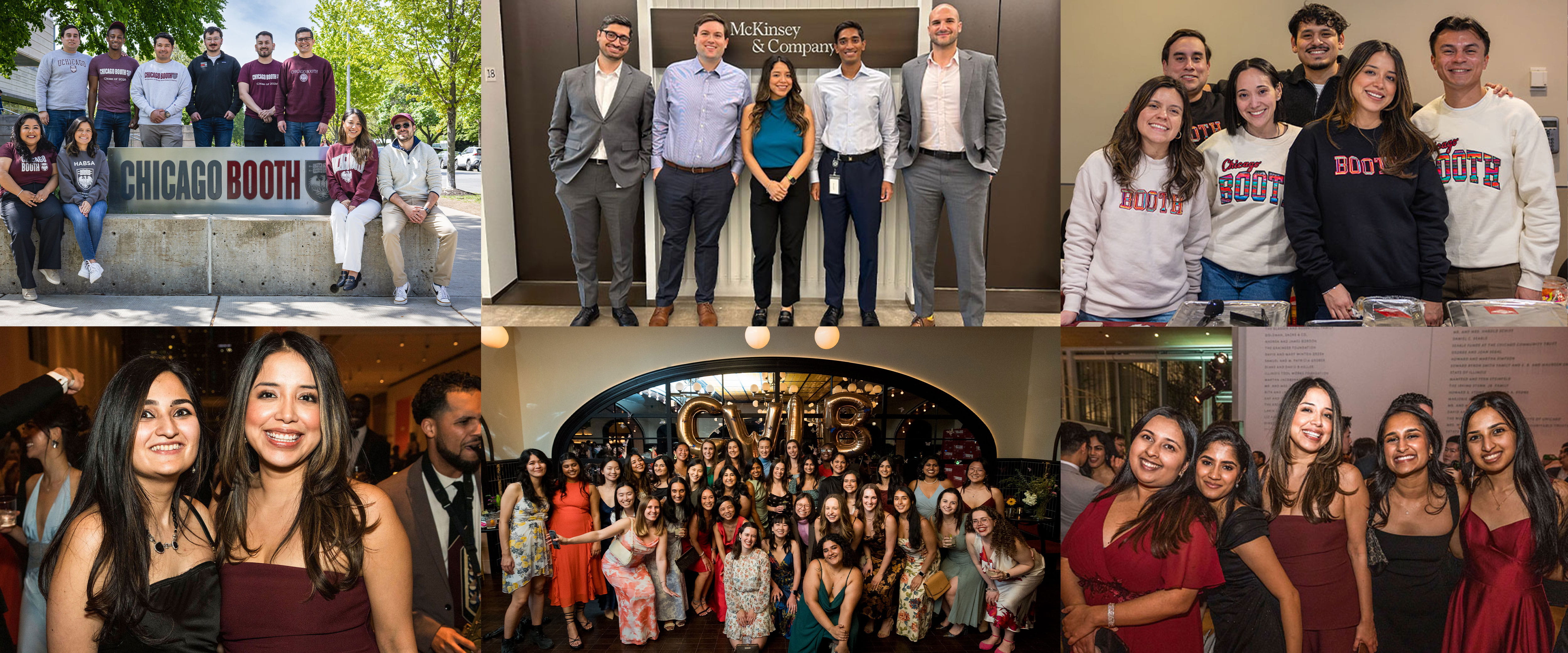 Selena Lopez with other Boothies at different events