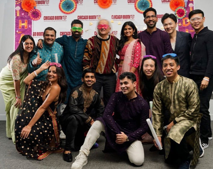 Tanvi Gopalabhatla with friends at Booth event