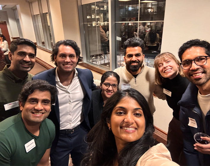 selfie of Tanvi Gopalabhatla and seven other Boothies