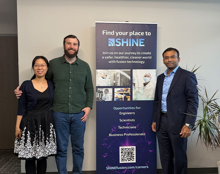 Zachary Hynek at SHINE with Professor Ma