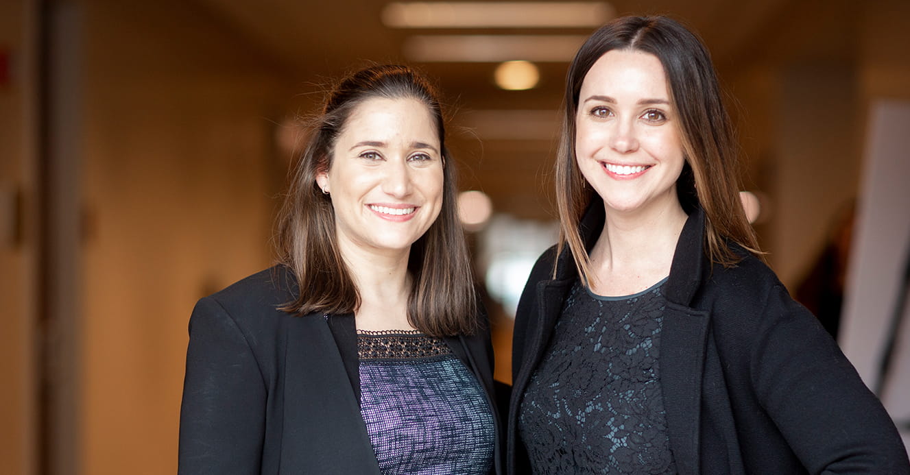 VOCEL co-founder Kelly Lambrinatos and Director of Development Debra Michaels