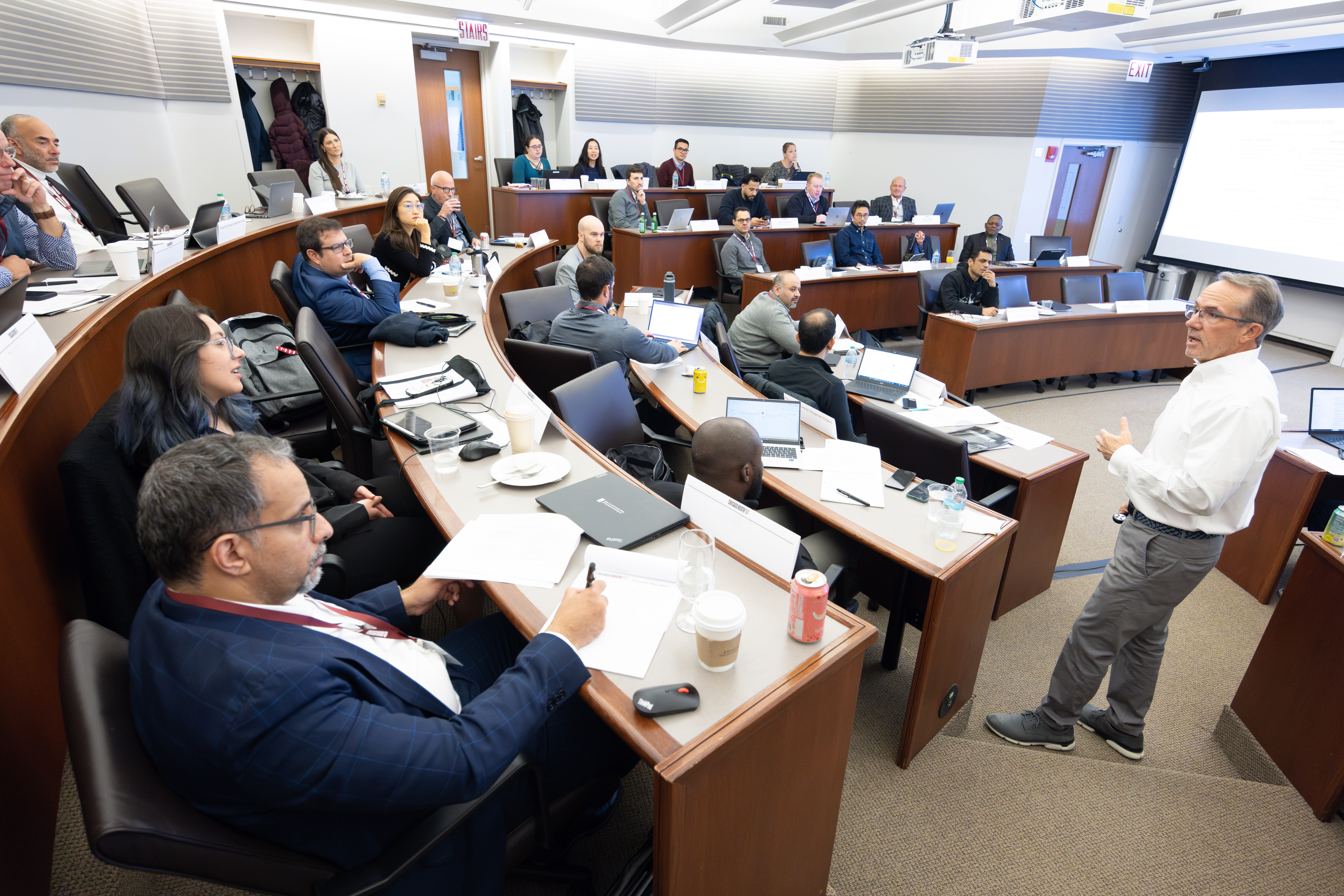 Participants in class discussion