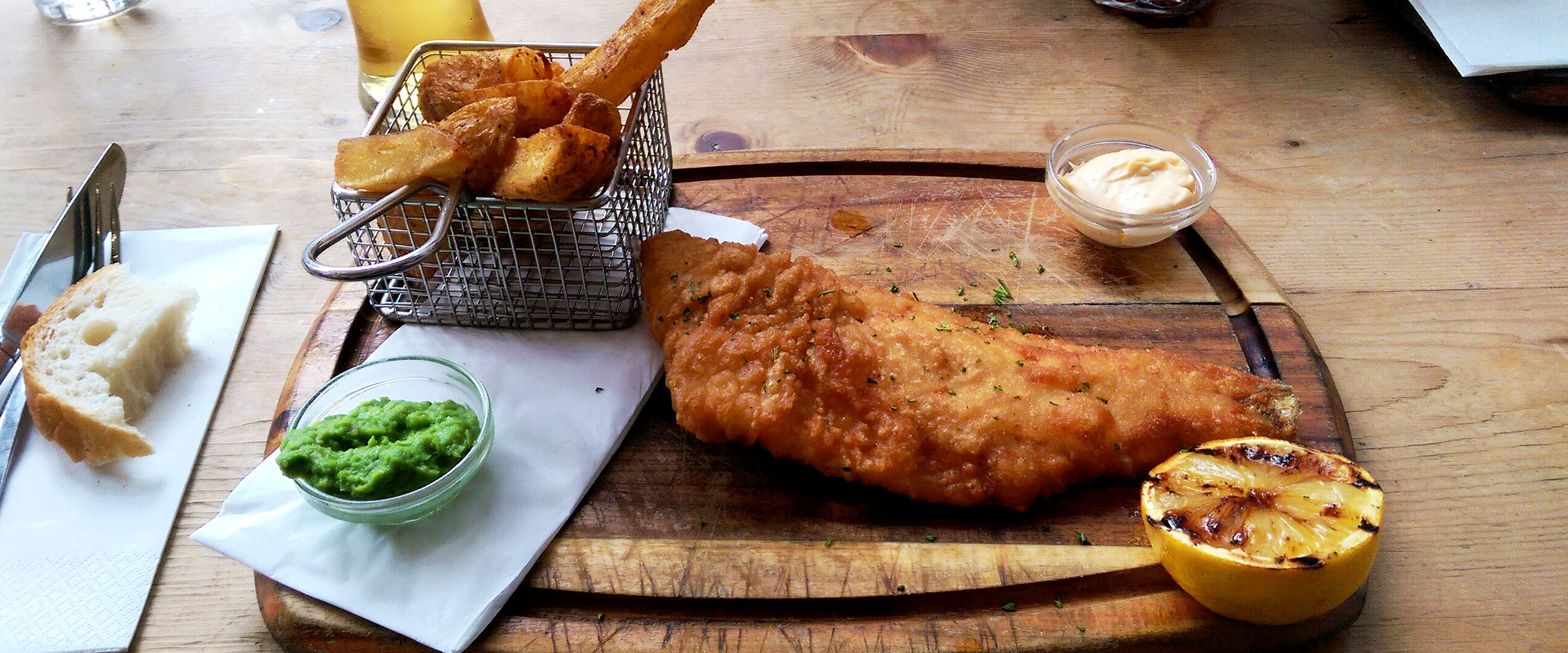 Fish and chips.