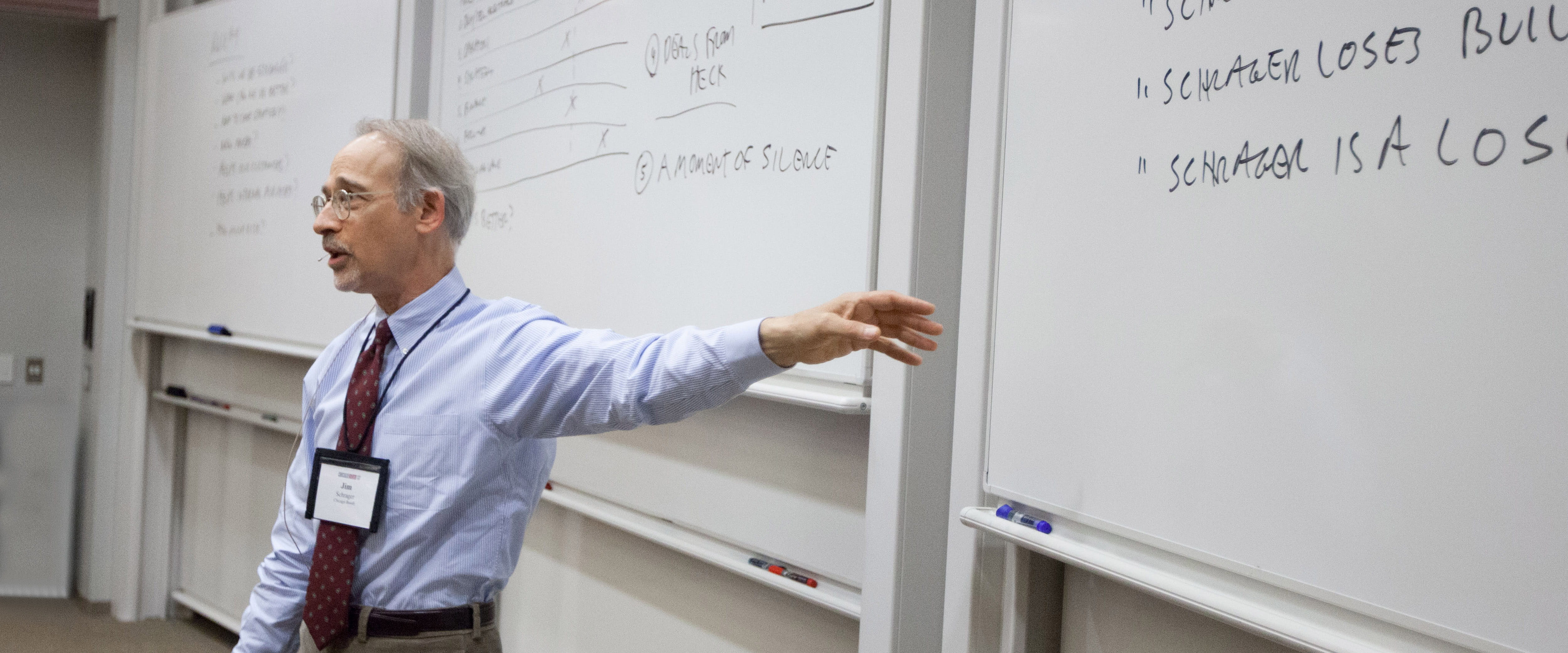 Professor Jim teaching class