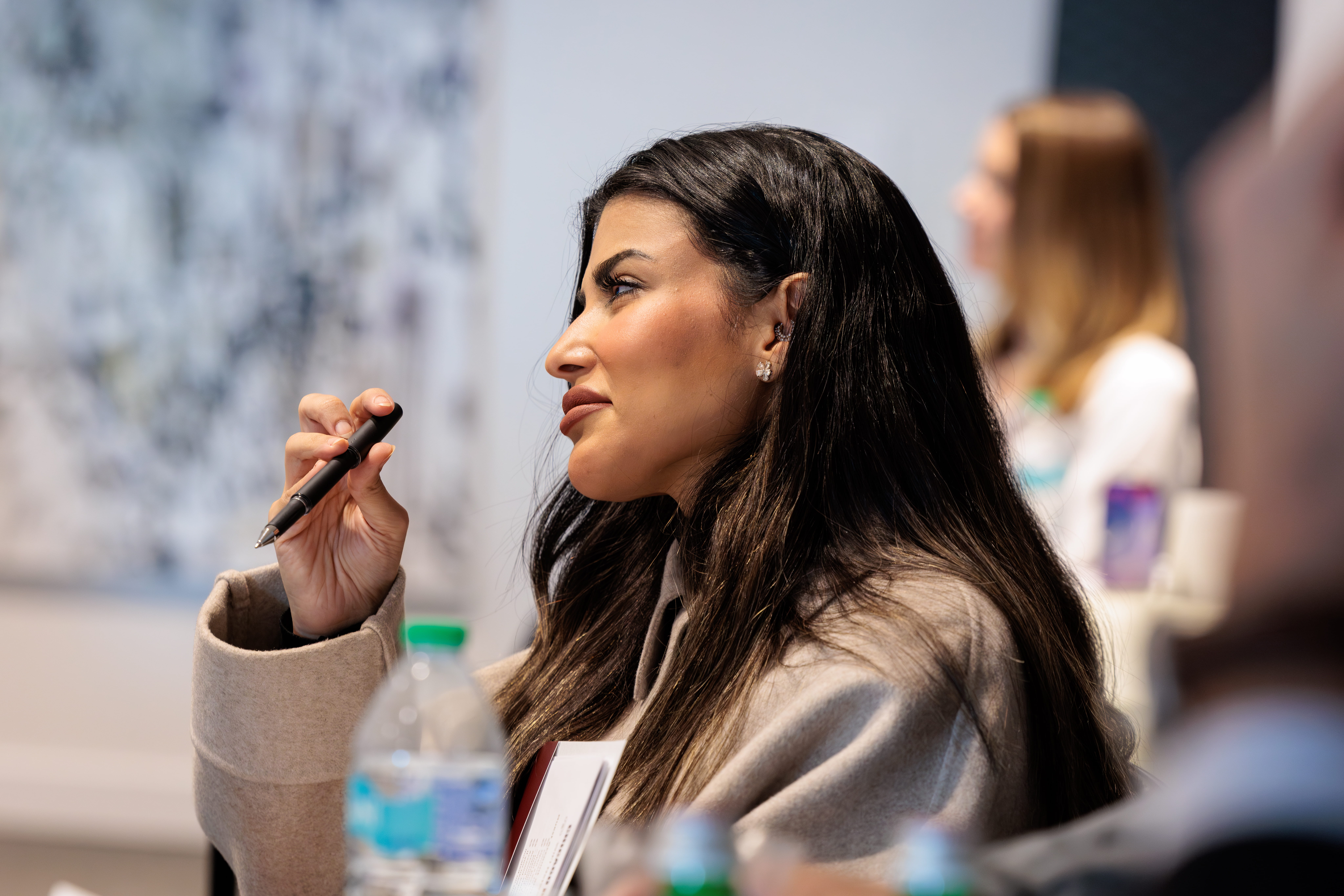 participant in an executive education classroom.